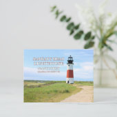 Sankaty Head Lighthouse, Nantucket MA Briefkaart (Staand voorkant)