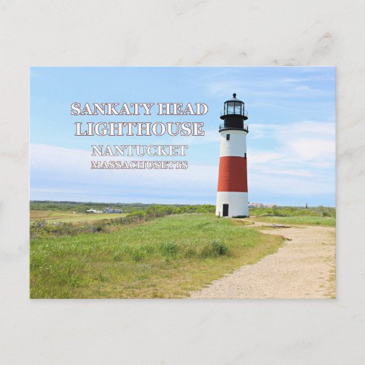 Sankaty Head Lighthouse, Nantucket MA Briefkaart (Voorkant)