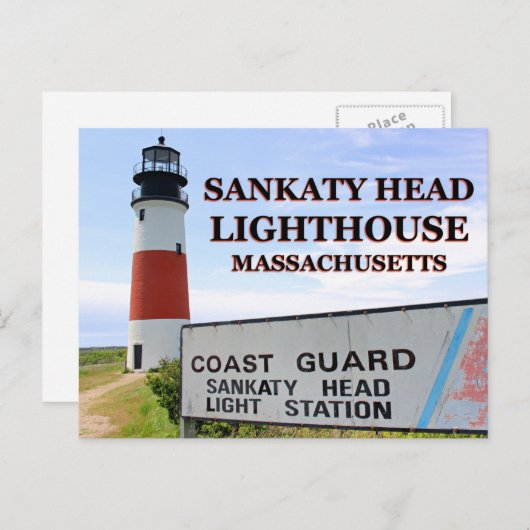 Sankaty Head Lighthouse, Nantucket MA Briefkaart (Voorkant / Achterkant)