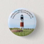 Sankaty Head Lighthouse, Nantucket MA Button (Voorkant)