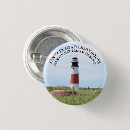 Sankaty Head Lighthouse, Nantucket MA Button