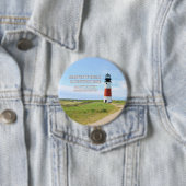 Sankaty Head Lighthouse, Nantucket MA Button Pin (In situ)