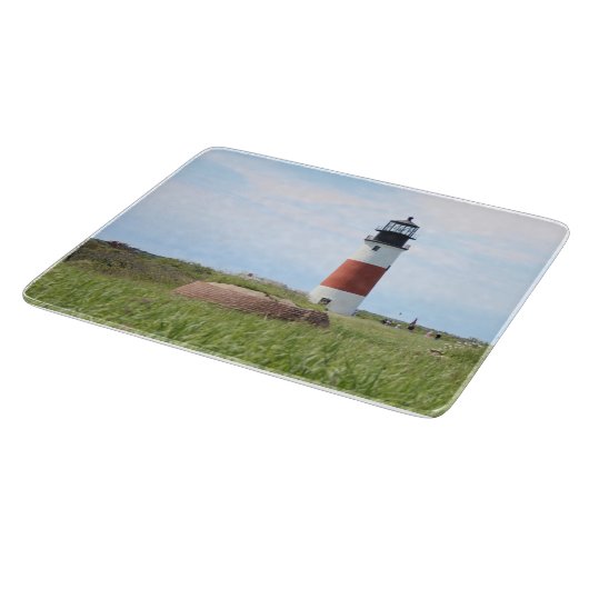Sankaty Head Lighthouse Nantucket MA Cutting Board Snijplank (Hoek)