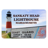 Sankaty Head Lighthouse, Nantucket MA Flex Magnet Magneet (Horizontaal)