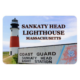 Sankaty Head Lighthouse, Nantucket MA Flex Magnet Magneet