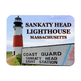 Sankaty Head Lighthouse, Nantucket MA Flex Magnet Magneet