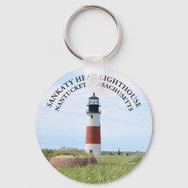 Sankaty Head Lighthouse, Nantucket MA Keyring Sleutelhanger