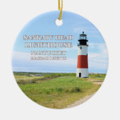 Sankaty Head Lighthouse, Nantucket MA Ornament (Voorkant)