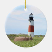 Sankaty Head Lighthouse, Nantucket MA Ornament (Achterkant)