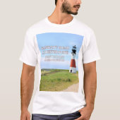Sankaty Head Lighthouse, Nantucket MA T-Shirt (Voorkant)