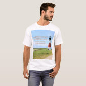 Sankaty Head Lighthouse, Nantucket MA T-Shirt (Voorkant volledig)