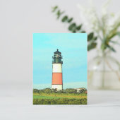 Sankaty Head Lighthouse - VINTAGE LOOK Briefkaart (Staand voorkant)