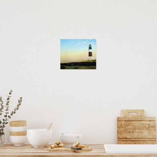 Sankaty Head Nantucket Lighthouse Art Print (Keuken)