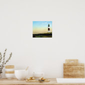 Sankaty Head Nantucket vuurtoren kunstprint Poster (Keuken)