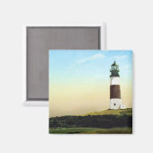 Sankaty Head Vuurtoren Nantucket Magnet (Voorkant / Achterkant)