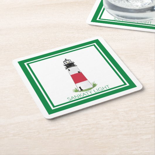 Sankaty lichte Onderzetter van Nantucket (Sconset) (Schuin)