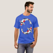 Sanke Koi Fish Design for Koi Pond Eigenaars T-shirt (Voorkant volledig)