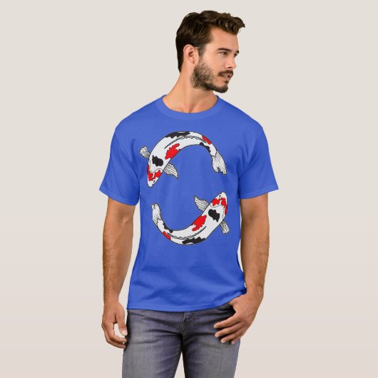Sanke Koi Fish Design for Koi Pond Eigenaars T-shirt (Voorkant volledig)