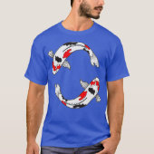 Sanke Koi Fish Design for Koi Pond Eigenaars T-shirt (Voorkant)