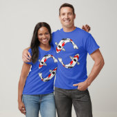 Sanke Koi Fish Design for Koi Pond Eigenaars T-shirt (Unisex)