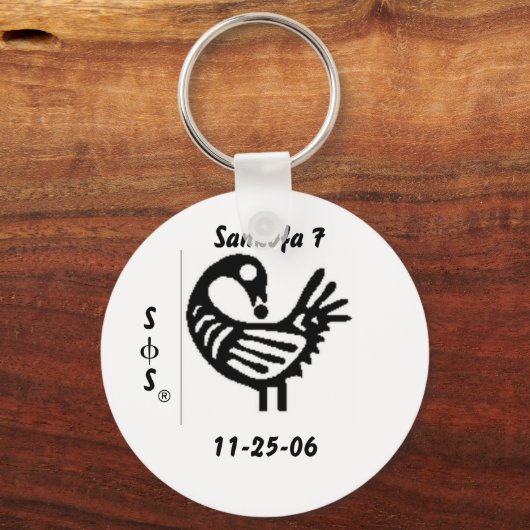 sankofa 7 sleutelhanger (Voorkant)
