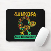 Sankofa Afrikaanse Vogel Black History Month Junet Muismat (Met muis)