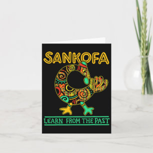 Sankofa Afrikaanse vogel zwarte geschiedenis maand Kaart