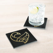 Sankofa Ascension Sankofa Bird  Coasters Glazen Onderzetter (Schuin)