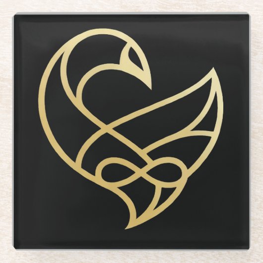 Sankofa Ascension Sankofa Bird  Coasters Glazen Onderzetter (Voorkant)