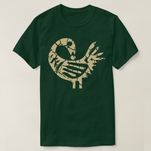 Sankofa Bird African Bird Simple Pattern Juneteent T-shirt (Design voorkant)