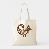 Sankofa Bird Simple Pattern Afrocentric Adinkra Sy Tote Bag (Achterkant)