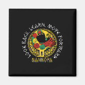 Sankofa Black History Month Adinkra Ghana Magneet (Voorkant)