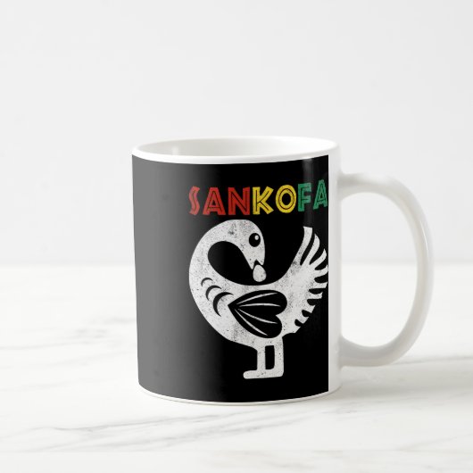 Sankofa Juneteenth Ghana Adinkra Symbool Sankofa Koffiemok (Rechts)