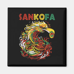Sankofa Juneteenth Ghana Sankofa Symbool Adinkra Magneet