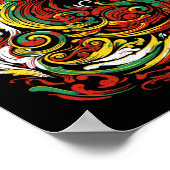 Sankofa Juneteenth Ghana Sankofa Symbool Adinkra Poster (Hoek)