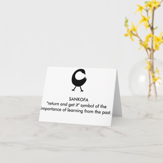SANKOFA KAART (Gele Bloem)