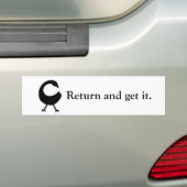 Sankofa "Keer terug en haal het." Bumpersticker (Op auto)