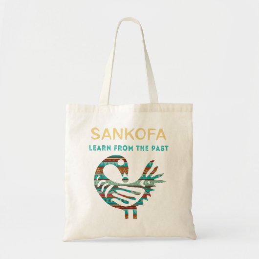 Sankofa leert van het voormalige Afrikaanse vogelz Tote Bag (Voorkant)