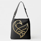 Sankofa Opstijging Sankofa Vogel Crossbody Tas (Achterkant)