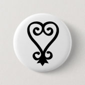 SANKOFA RONDE BUTTON 5,7 CM (Voorkant)