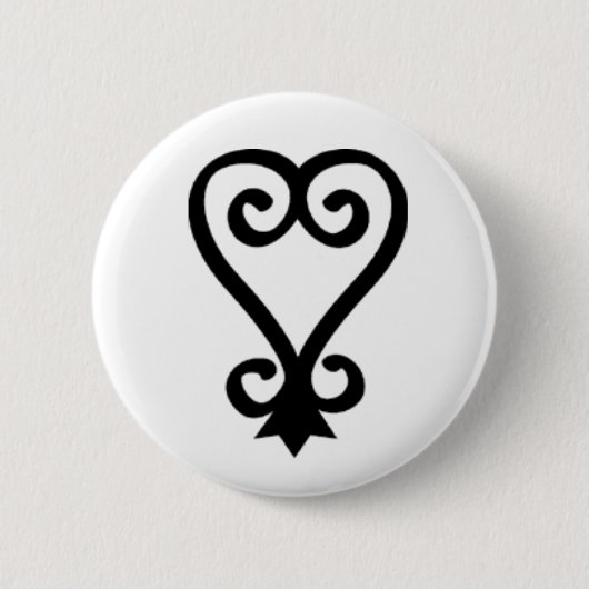 SANKOFA RONDE BUTTON 5,7 CM (Voorkant)