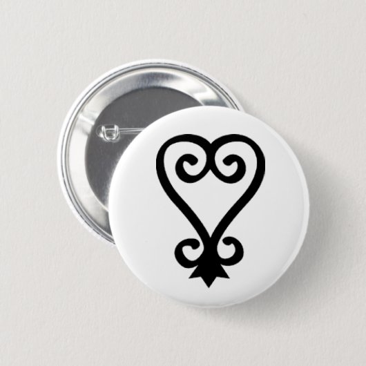SANKOFA RONDE BUTTON 5,7 CM (Voorkant /achterkant)