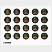 Sankofa symbool en Adinkra Ghana voor zwarte gesch Ronde Sticker (Vel)