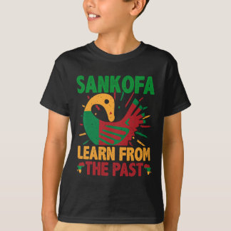 Sankofa-symbool en Adinkra Ghana voor zwarte gesch T-shirt