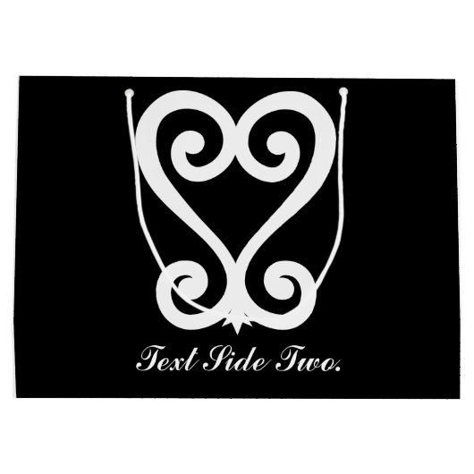 Sankofa | Terug en ophalen - Adinkra-symbool Large Cadeautasje (Achterkant)