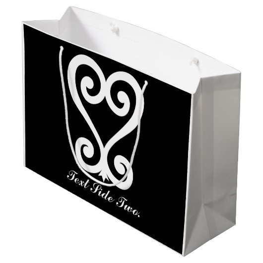 Sankofa | Terug en ophalen - Adinkra-symbool Large Cadeautasje (Achterkant Gekanteld)