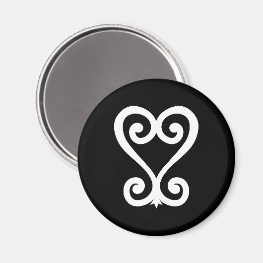 Sankofa | Terug en ophalen - Adinkra-symbool Magneet (Voorkant / Achterkant)