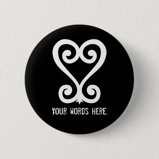 Sankofa | Terug en ophalen - Adinkra-symbool Ronde Button 5,7 Cm