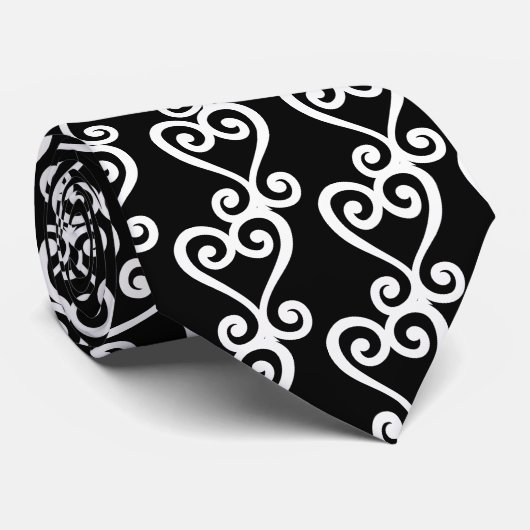 Sankofa | Terug en ophalen - Adinkra-symbool Stropdas (Opgerold)