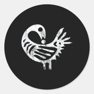 Sankofa vogel Afrocentrisch Adinkra symbool Afrika Ronde Sticker